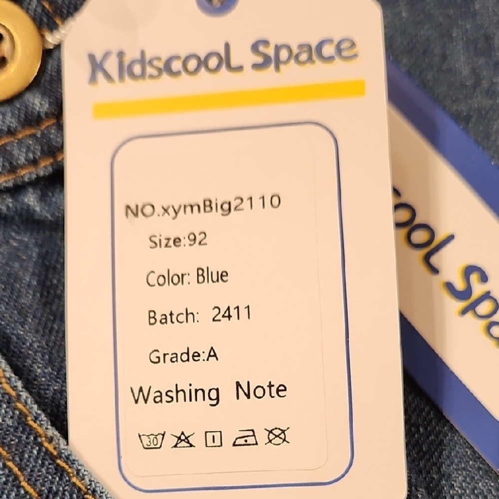 Blue Denim Overalls with Button Accents - Picture 11 of 11